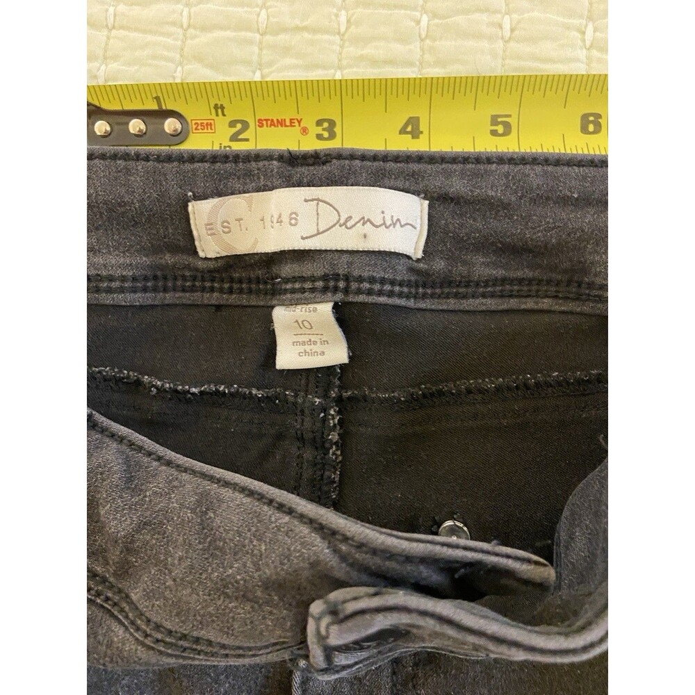EST 1946 Denim Jeans Women’s 10 Black Mid Rise Vintage 31 in Waist - Picture 5 of 11